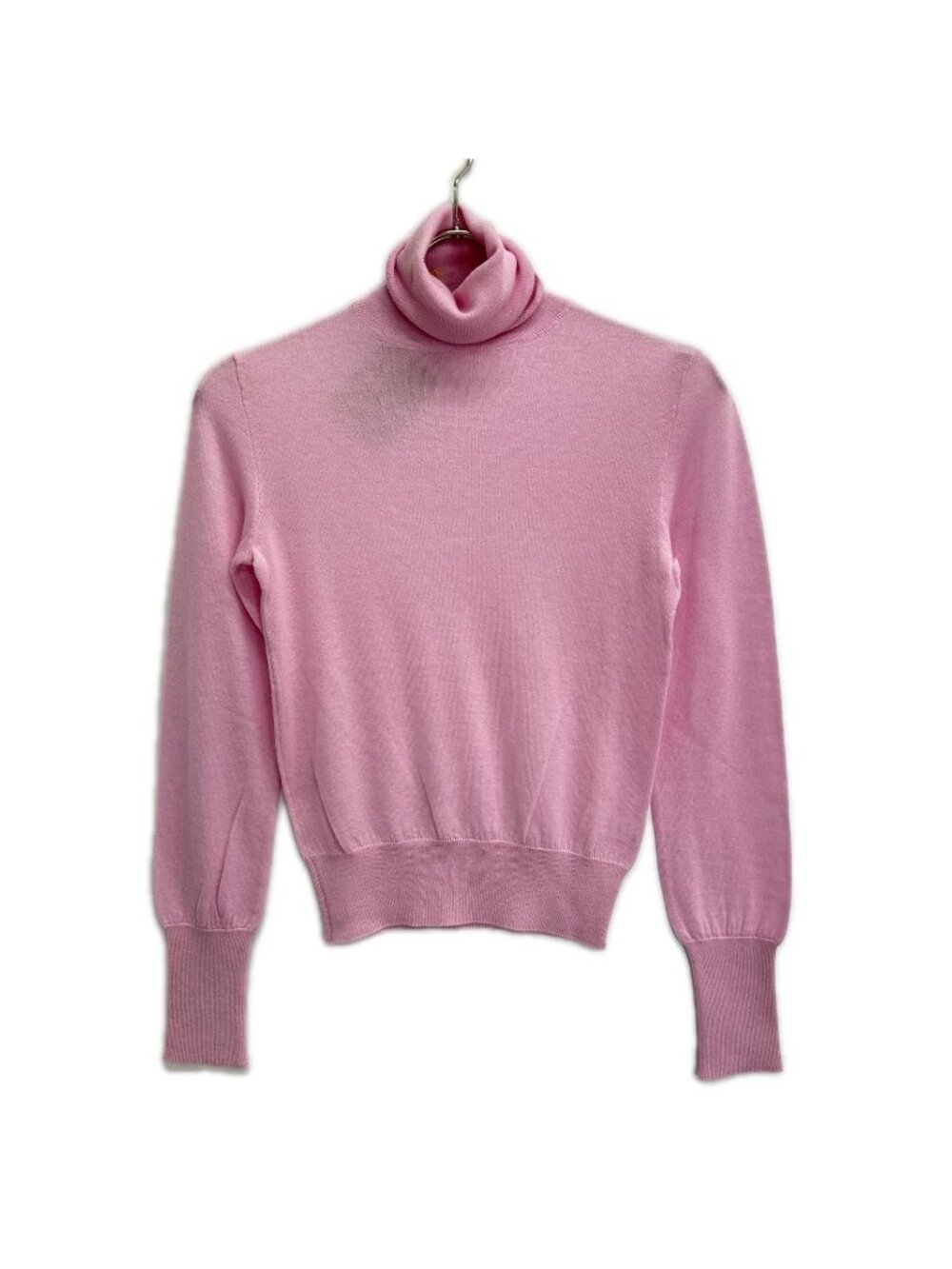 Loro Piana Pink Cashmere 100% Turtleneck Knit Sweater 38